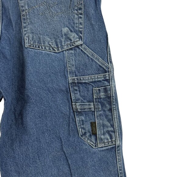 Vintage 90's Fubu Jeans Men's 34x34 Cargo Deep Pocket Relaxed Fit Faded Denim - Picture 5 of 16